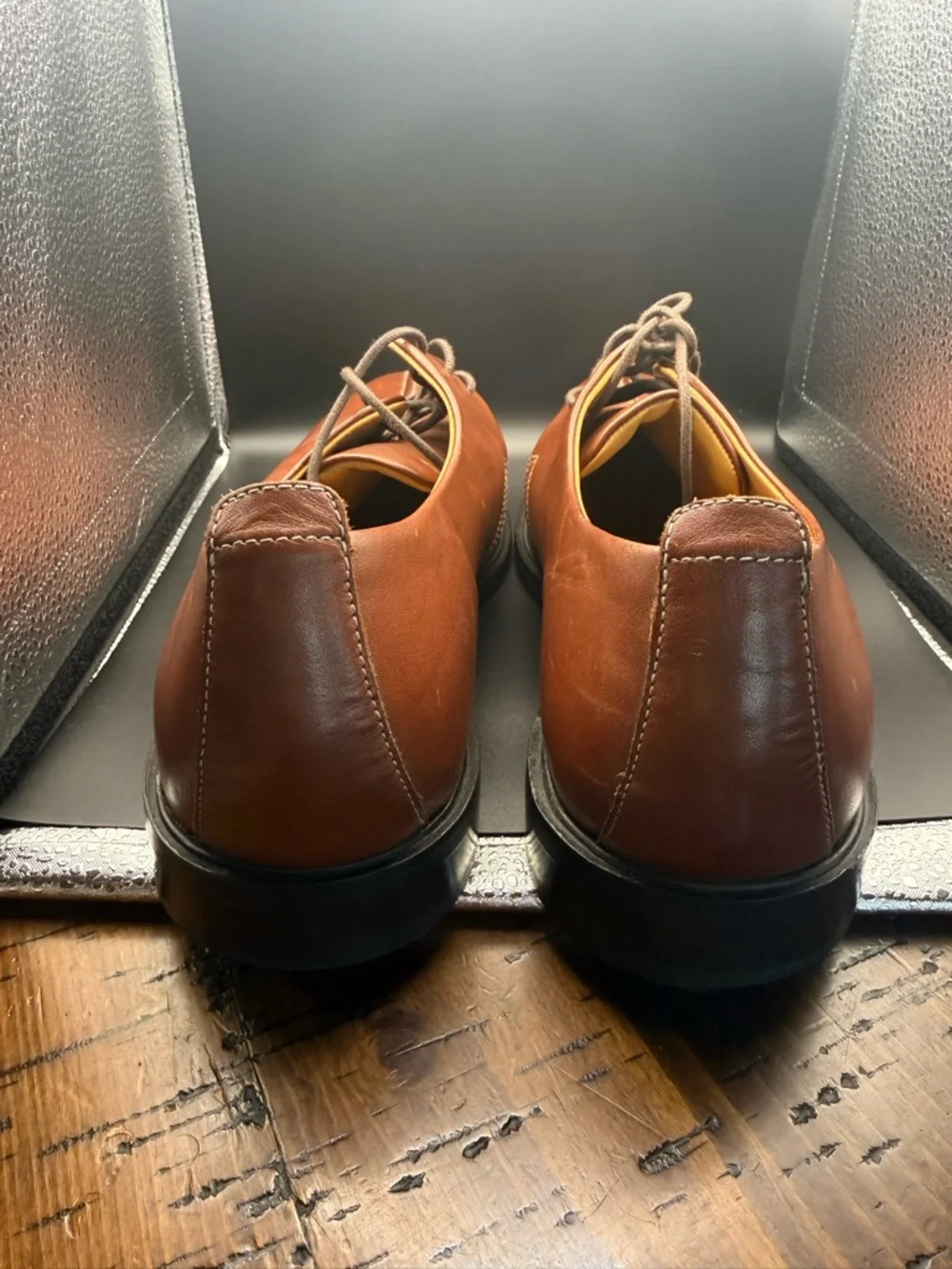 Cole Haan Men's Brown Leather Lace-Up Dress‎ Shoes size 13m
